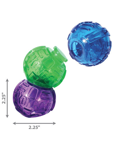 KONG Lock-It 3-pk dvigubas šuns žaislas S