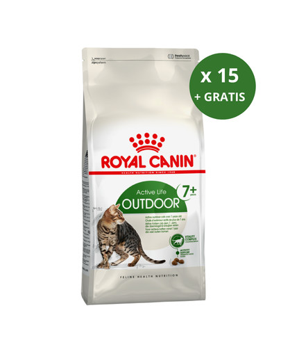 ROYAL CANIN Outdoor 7+ 0.4 kg x 15 + kuprinė NEMOKAMAI