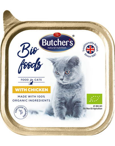 BUTCHER'S BIO foods vištienos paštetas katei 19 x 85 g