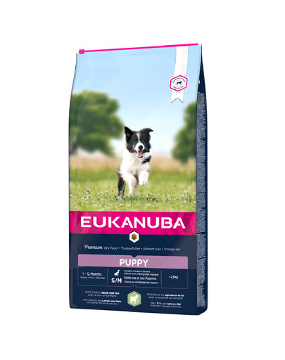 EUKANUBA Eukanuba Dog Puppy Small & Medium Breed Lamb & Rice 12 kg.