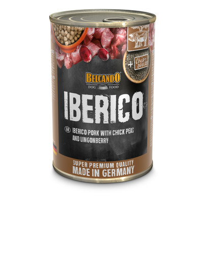 BELCANDO Super Premium Iberico 6 x 400 g  kiauliena, avinžirniai ir mėlynės
