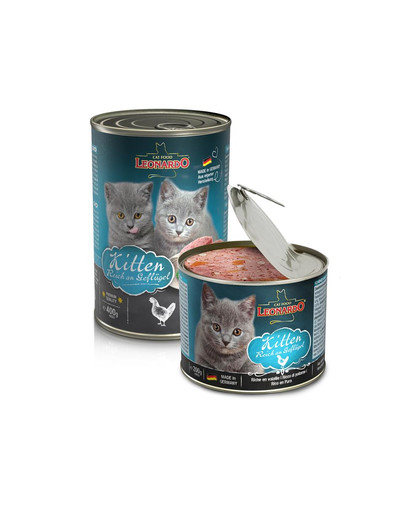 LEONARDO Kitten Quality Selection Drób dla kociąt 6 x 200 g