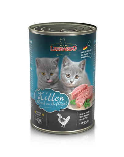 LEONARDO Kitten Quality Selection Paukštiena 6 x 400 g