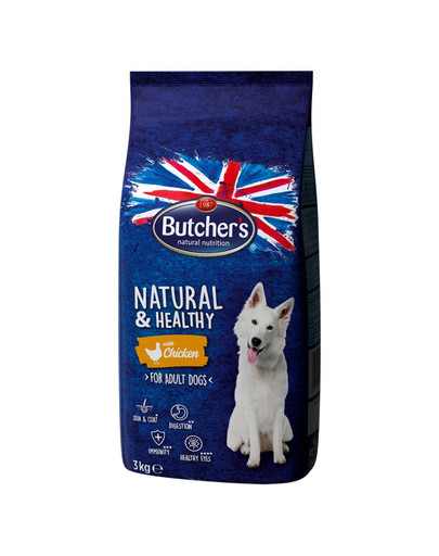 BUTCHER'S Natural&Healthy  su vištiena 3 kg