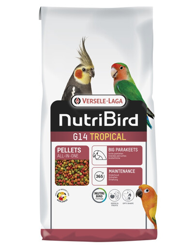 VERSELE-LAGA NutriBird G14 Tropical 1 kg ėdalo vidutinio dydžio papūgoms