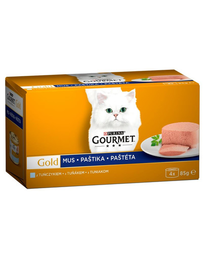 GOURMET Gold Tuno putėsiai 48x85g šlapias kačių maistas