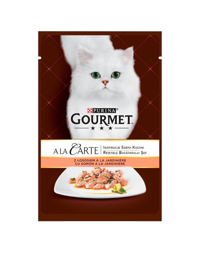 GOURMET a La Carte lašiša su daržovėmis 24x85 g šlapias maistas katėms