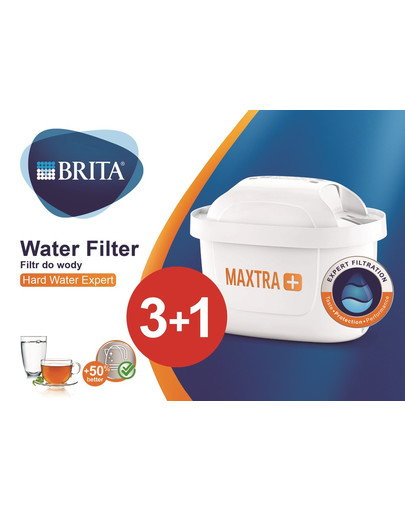 BRITA keičiamas filtras Hard Water Expert 3+1 vnt