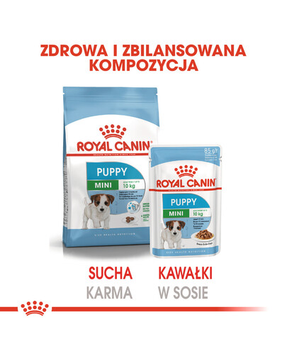 ROYAL CANIN Mini puppy 4x85 g drėgnas maistas su padažu šuniukams iki 10 mėnesių, mažų veislių