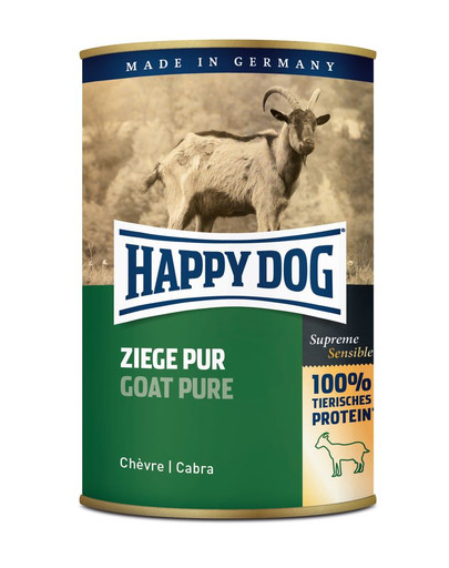 HAPPY DOG Ziege Pur konservai su ožiena 400 g