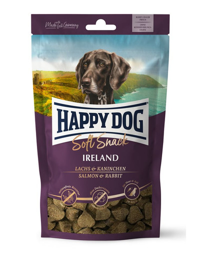 HAPPY DOG Soft Snack Ireland 100 g lašiša ir triušis