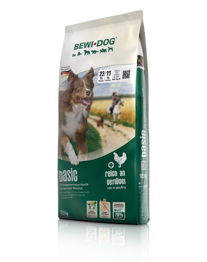 BEWI DOG Basic 25 kg (2x12,5 kg) su paukštiena