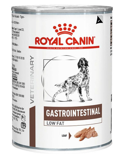 ROYAL CANIN Dog gastro intestinal low fat 12 x 410 g neriebus drėgnas ėdalas šunims su virškinimo sutrikimais