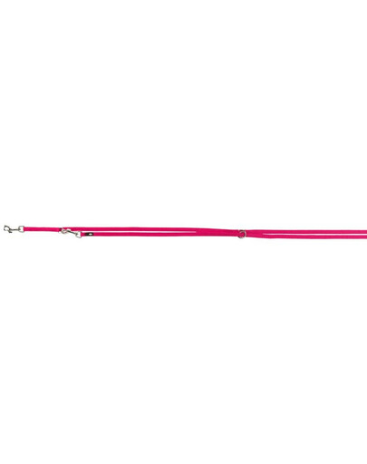 TRIXIE Premium, Dvigubas reguliuojamas pavadėlis , XS: 2.00 m/10 mm, fuksija