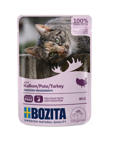 BOZITA Turkey kalakutiena padaže katėms 85 g