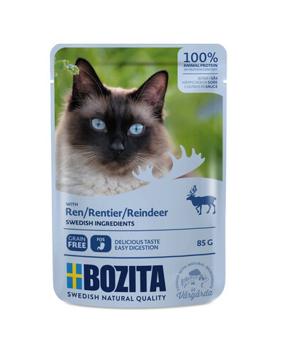 BOZITA Reindeer elniena padaže katėms 85 g