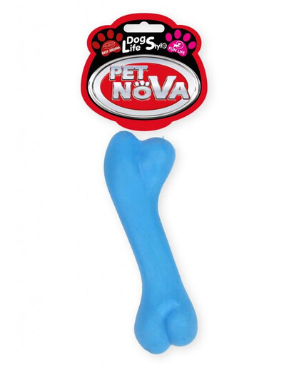 PET NOVA DOG LIFE STYLE kaulas 12 cm, mėlynas, mėtų aromato