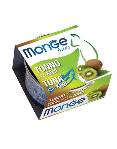 MONGE Fruit Kačių maistas Tunas su kivi 80 g