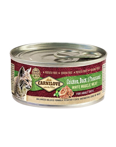 CARNILOVE Cat drėgnas kačių maistas 24 x 100 g skardinės