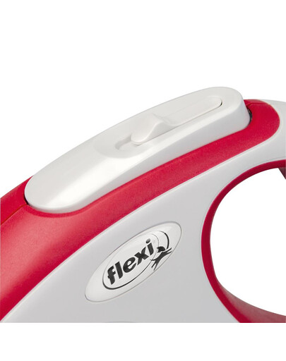 FLEXI New Comfort M Cord 5 m red virvelinis automatinis pavadėlis
