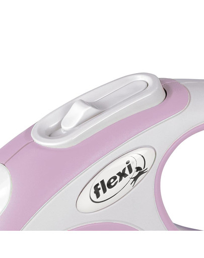 FLEXI New Comfort XS Tape 3 m rose automatinis pavadėlis