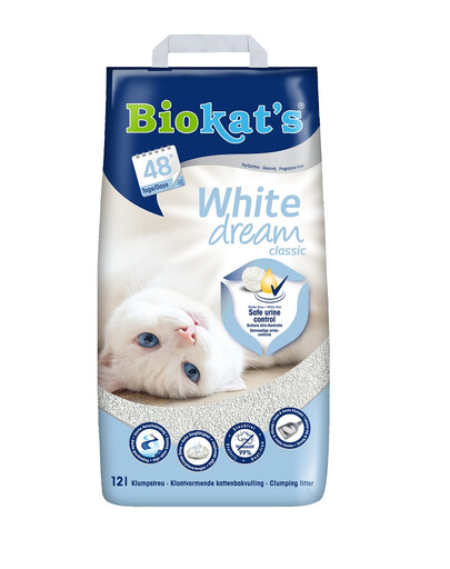 BIOKAT'S White dream Classic 12 l  baltas bentonito kraikas