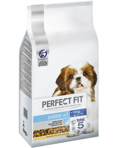 Perfect Fit™ Junior <1 - sausas visavertis maistas mažų veislių šuniukams su daug vištienos 6kg