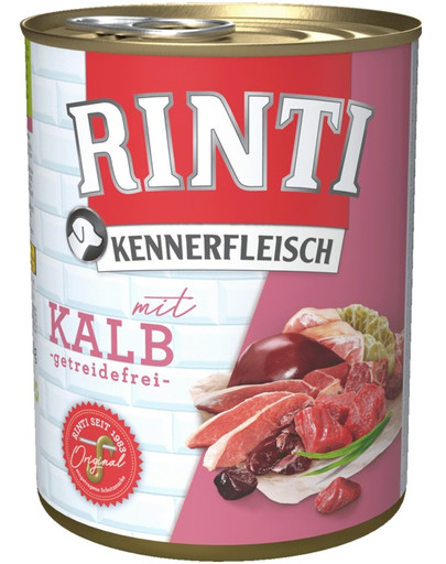RINTI Kennerfleisch drėgnas šunų ėdalas veršienai 400 g