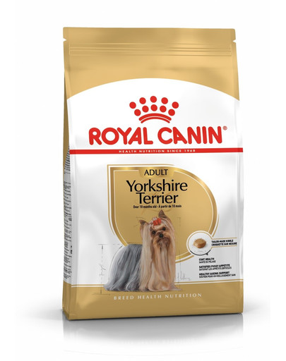 ROYAL CANIN Yorkshire Terrier Adult 7.5 kg +Kosmetinė, pieštukų dėklas