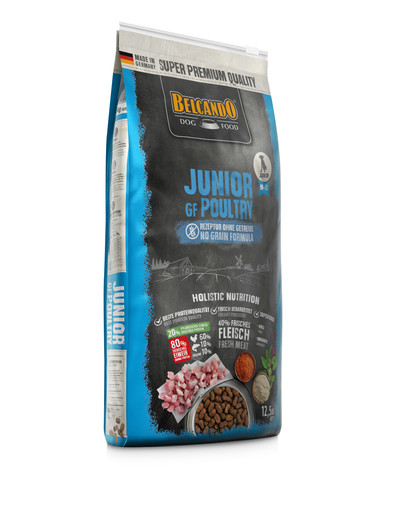 BELCANDO Finest Grain Free Junior M-XL 12.5 kg sausas maistas šuniukam