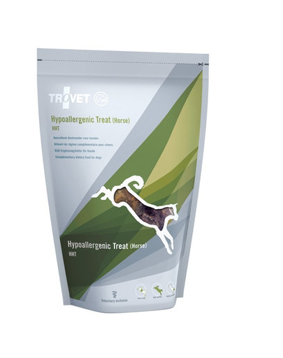 TROVET Hypoallergenic Trea  Horse HHT funkciniai skanėstai šunims 250 g