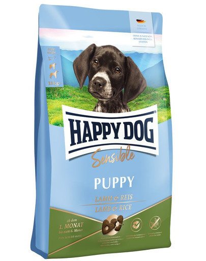 HAPPY DOG Sensible Puppy Lamm 10 kg ėriena ir ryžiai šuniukams