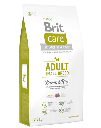 Brit Care Adult Small Breed aviena ir ryžiai 7,5 kg