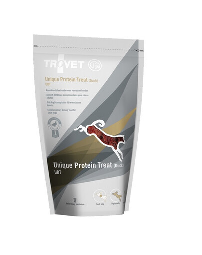 TROVET Unique Protein Treat Duck UDT funkciniai skanėstai šunims 125 g
