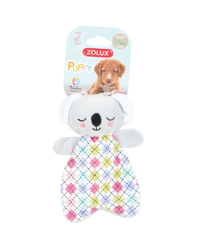 ZOLUX PUPPY TINY pliušinis šuniuko žaislas, pilkos spalvos