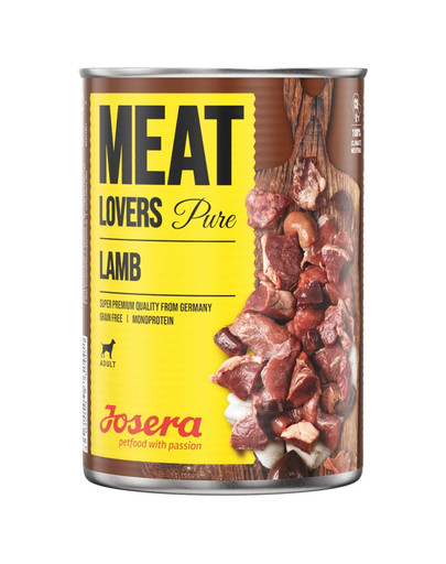 JOSERA Meatlovers Pure Ėriena 6x400 g
