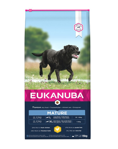 Eukanuba Senior Large Breeds Chicken 15 kg