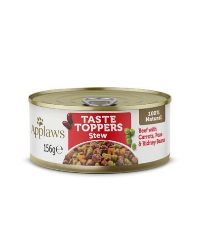 APPLAWS Taste Toppers Troškinys su jautiena, morkomis ir žirneliais 6x156g