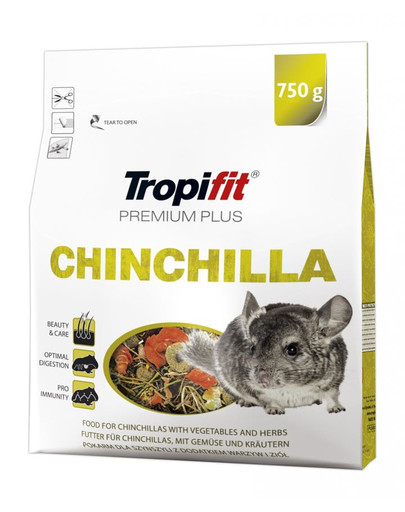 TROPIFIT Premium Plus CHINCHILLA šinšiloms 2,5 kg