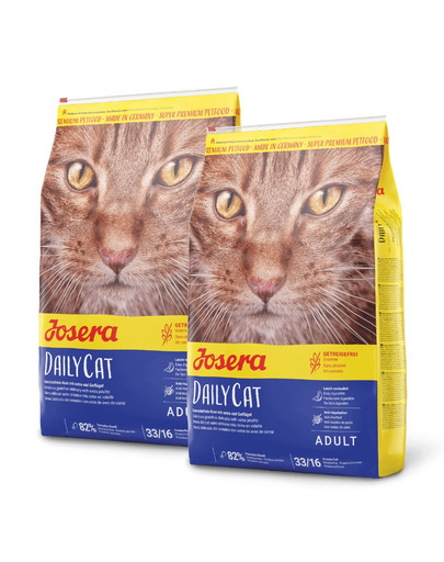 JOSERA Daily Cat 20 kg (2 x 10 kg) Maistas be grūdų suaugusioms katėms
