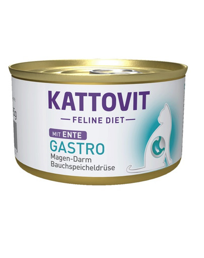KATTOVIT Feline Diet Gastro Duck antiena 85 g