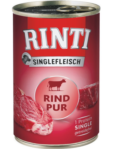 RINTI Singlefleisch Beef Pure 400 g monoproteinas jautiena