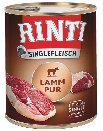 RINTI Singlefleisch Lamb Pure monoproteinas ėriena 800 g
