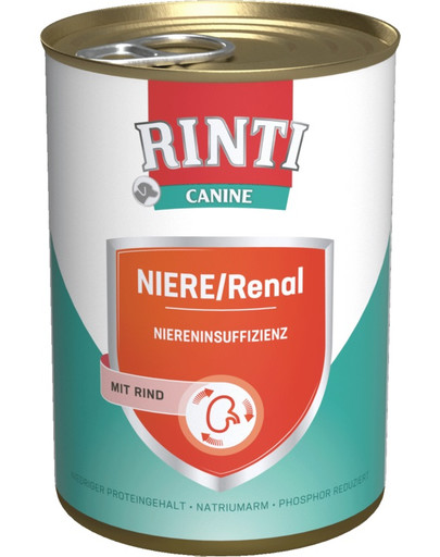 RINTI Canine Niere/Renal Beef jautiena 800 g
