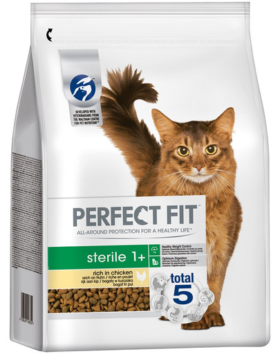 PERFECT FIT Sterile 1+ Vištiena suaugusioms katėms po kastracijos 2,8 kg