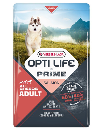 VERSELE-LAGA Opti Life Prime Adult Salmon 2,5kg Grain free