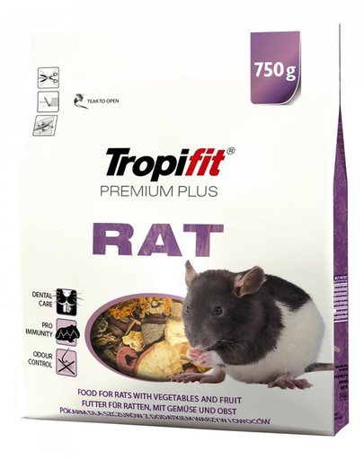 TROPIFIT Premium Plus RAT žiurkėms 750 gr