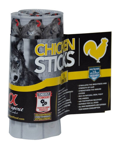 ALPHA SPIRIT Vištienos lazdelės šunims pūslėms 160 g