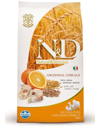 FARMINA N&D low grain fish & orange adult small dog 2.5 kg