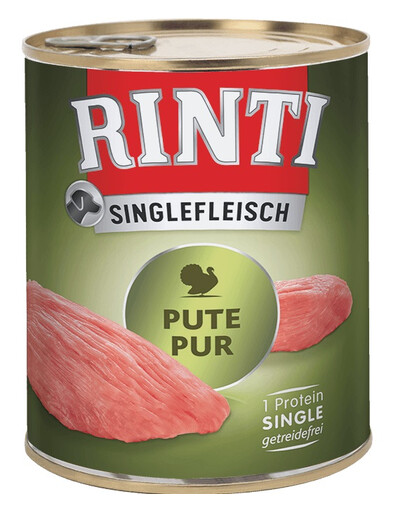 RINTI Singlefleisch Turkey Pure 400 g monoproteinas kalakutiena